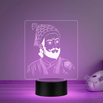 Chhatrapati Shivaji Maharaj Night lamp 7 Color Changing Light